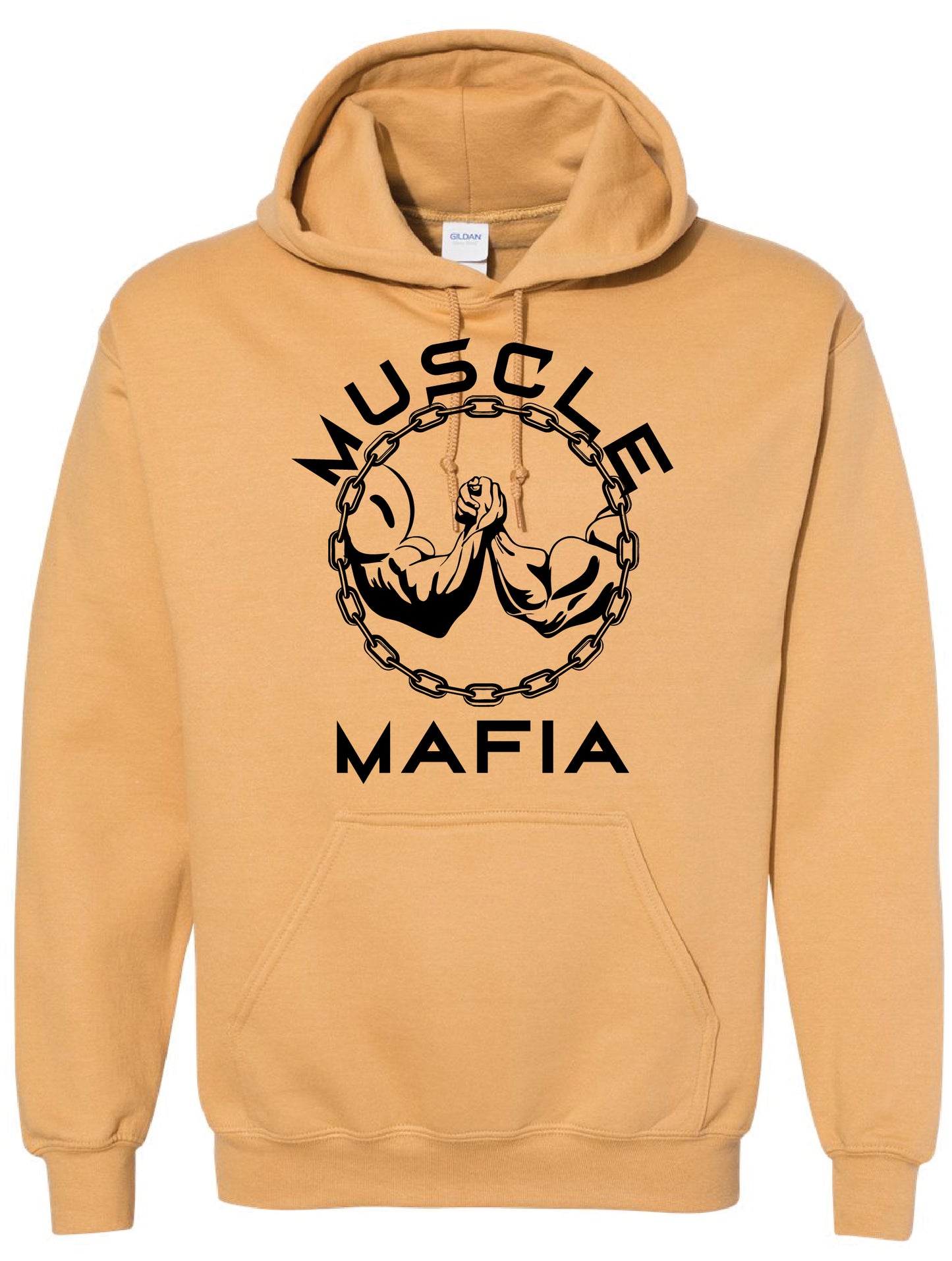 Khaki Hoodie with Black MM Logo